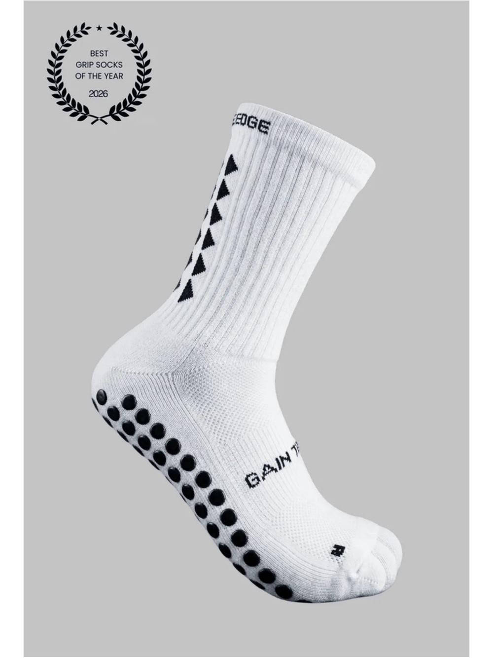 Gain the Edge Grip Socks size medium (men’s 7-9) 3.0 mid calf